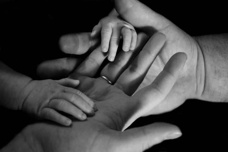 Mama and Baby Hands Together